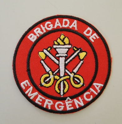 Patch bordado emblema brigada de emergência