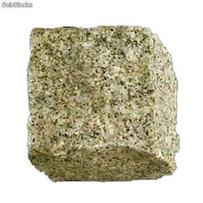 Pave granit gris-beige 8/10cm cubique 6 f brutes (12m /caisse-81u/m )
