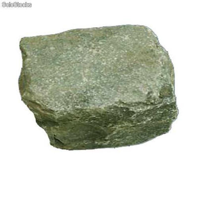 Pave reemploi porphyre gris-vert 13x19 cm (33u./m )