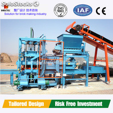 Paver block machine with whole production plant design