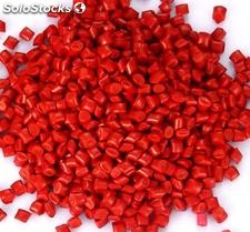Pead riciclabile granuli di colore rosso