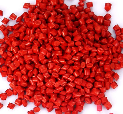 Pead riciclabile granuli di colore rosso