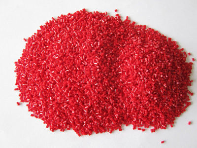 Pead riciclabile granuli di colore rosso - Foto 5