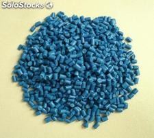 Pebd Retraité Granules couleur bleue