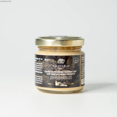 Pecorino Romano Dop-Creme mit wertvollem schwarzen Trüffel 80 gr