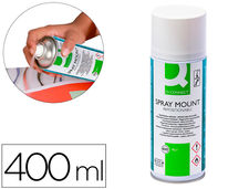 Pegamento q-connect spray quick mount adhesivo reposicionable 400 ml