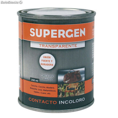Pegamento Supergen Incoloro 250 ml.