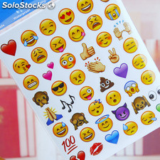 pegatina emoji 20 pedazos en un paquete