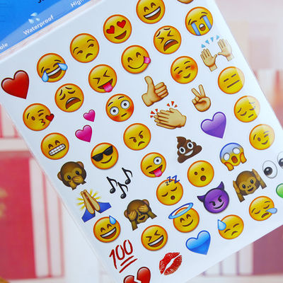 pegatina emoji 20 pedazos en un paquete