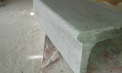 peldaño de piedra artificial redondo, se puede fabricar en blanco o gris