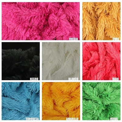 Pelo de lana monster color 5-amarillo 160CM