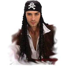 Peluca de pirata con pañuelo
