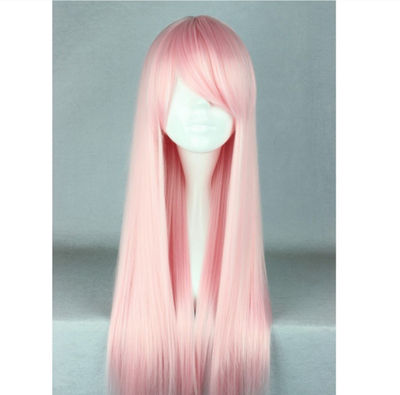 Peluca Lolita bonita peluca rosada ligero peluca animado cabello largo 70 cm - Foto 2