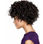 Peluca marrón cabello rizado corto mujer peluca afro enroscada peluca sintética - Foto 3
