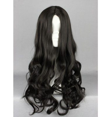 Peluca negra larga 50cm peluca Lolita cosplay peluca ondulada rizada - Foto 2