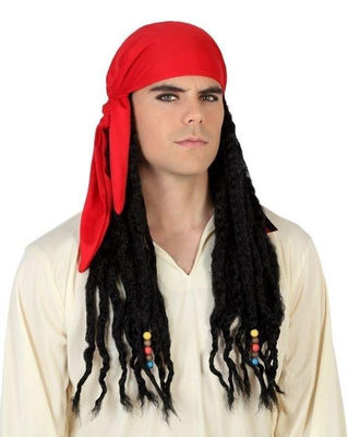 Peluca pirata caribe con bandana