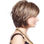 Peluca rubia Ombre 12´´ peluca sintética hinchada corta marrón cabello natural - Foto 3