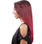 Pelucas de cosplay mujer fashion peluca sexy rojo de vino cabello natural largo - Foto 3