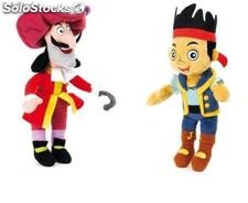 Peluche 25cm Assortiment Jake et les pirates.