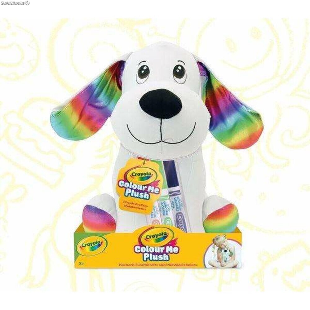 Peluche Crayola Perro Diseñado para colorear