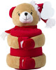 Peluche oso de navidad con manta polar de 102x77cm