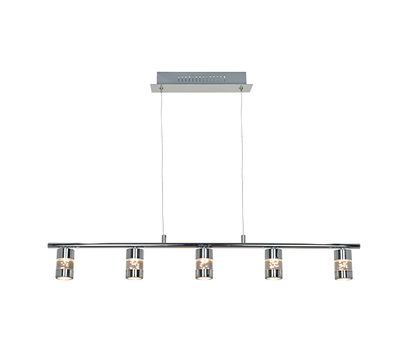 Pendelleuchte mit verstellbarer HÃ¶he - 5 x 3 W LED inbegriffen - 3000 K - L.