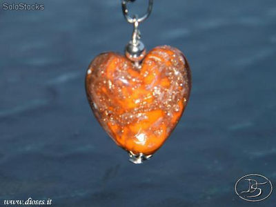 Pendentif en forme de coeur en verre de Murano certifié - Cuor - Photo 5