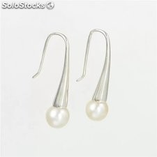 pendientes aretes con perlas por mayor de plata 925