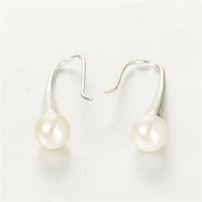 pendientes aretes con perlas por mayor de plata 925 - Foto 2
