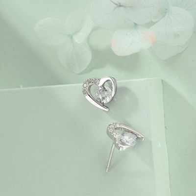 Pendientes de joyas de plata esterlina 018 - Foto 4