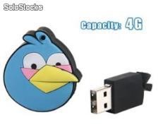 Pendrive Angry Birds 4gb (celeste)