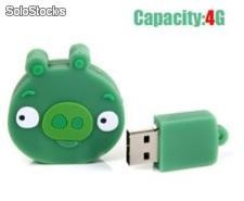 Pendrive Angry Birds 4gb (verde)