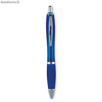 Penna a sfera colorata Rio blu trasparente MIMO3314-23