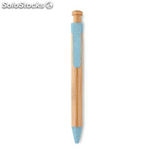Penna a sfera in bamboo blu MIMO9481-04