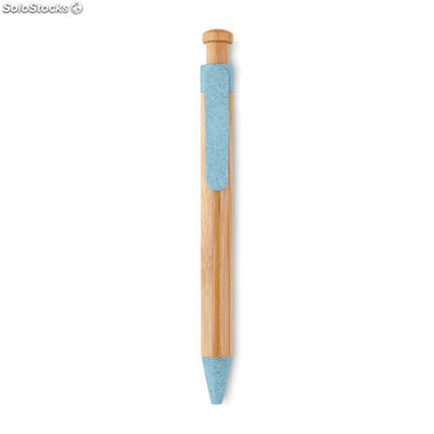 Penna a sfera in bamboo blu MIMO9481-04