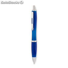 Penna a sfera in RPET blu trasparente MIMO6409-23