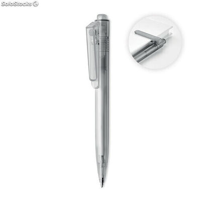 Penna con clip rotante grigio trasparente MIMO6187-27