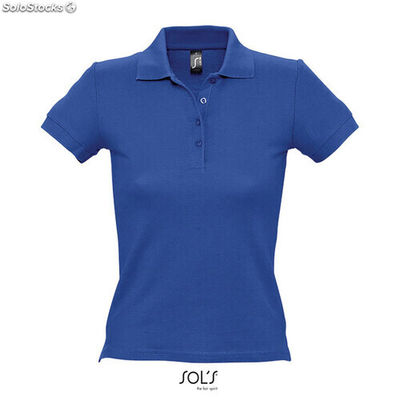 People polo mujer 210g Azul Royal l MIS11310-rb-l