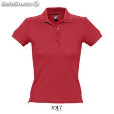 People women polo 210g Rouge l MIS11310-rd-l