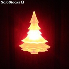 Pequeña decoración del árbol de luz LED de Navidad con clip para el vidrio