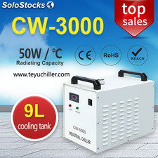 Pequeño enfriador de agua CW3000 para husillo de máquina de grabado CNC