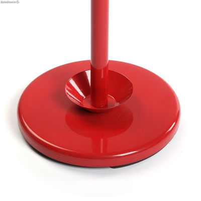 Perchero metálico de pie 6 colgadores con paragüero (Rojo) - Sistemas David - Foto 3