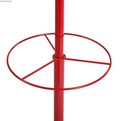 Perchero metálico de pie 6 colgadores con paragüero (Rojo) - Sistemas David - Foto 4