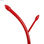 Perchero metálico de pie 6 colgadores con paragüero (Rojo) - Sistemas David - Foto 5