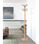 Perchero mod. 406 herrajes cromo satinado lacado natural, 170 cm(alto)35 - Foto 2