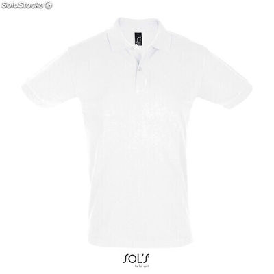 Perfect men polo 180g Blanc s MIS11346-wh-s
