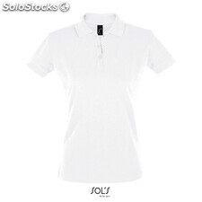 Perfect polo mujer 180g Blanco l MIS11347-wh-l