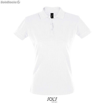 Perfect polo mujer 180g Blanco xl MIS11347-wh-xl