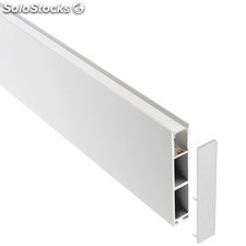 Perfil aluminio phanter s1 para fitas led 2 metros branco. Loja Online LEDBOX.