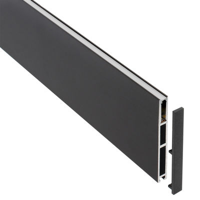 Perfil aluminio phanter s3 para fitas led 2 metros preto. Loja Online LEDBOX.